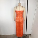SC Lace See Through Slim Tube Top Dress GPBY-DR946