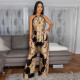 SC Backless Sleeveless Print Jumpsuit YF-20180