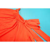 SC Solid Color Slash Neck Backless Split Maxi Dress YF-20195