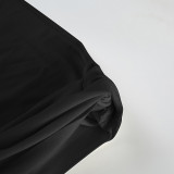 SC Fashion Tie Up Slash Shoulder Maxi Dress GLRF-TWBD31375