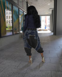 SC Fashion Patchwork Denim Loose Jeans LSD-2465