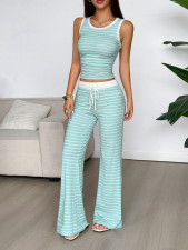 SC Sport Stripe Sleeveless Vest Two Piece Pants Set GZYU-K2529174