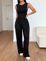 SC Sleeveless Solid Color Slim Jumpsuit GZYU-D2416011