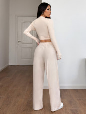 SC Yoga Sport Long Sleeve Wide Leg Pants Suit GZYU-D2439009