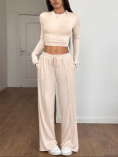 SC Yoga Sport Long Sleeve Wide Leg Pants Suit GZYU-D2439009
