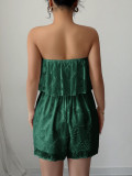 SC Solid Color Wrap Chest Slim Romper GZEY-D2326004