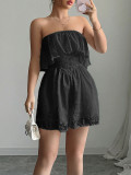 SC Solid Color Wrap Chest Slim Romper GZEY-D2326004