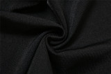 SC Cross Contrast Color Backless Jumpsuit DLSF-K25Q73474