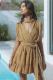 SC Sexy Solid Color Drawstring Belt Mini Dress GSNU-8047