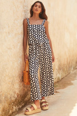 SC Casual Print Sleeveless Two Piece Pants Set GSNU-3019