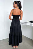 SC Solid Color Backless Sling Maxi Dress GSNU-246043