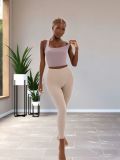 SC Solid Color Sport Tank Tops Yoga Pants Set SMD-25071