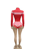 SC Color Block Bikini Short Top Three Piece Set GFCF-1372