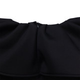 SC Plus Size Ruffled Big Swing Party Dress  GMLF-3329
