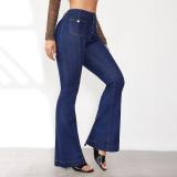 SC Vintage Patchwork Denim Flared Jeans GMYT-13366