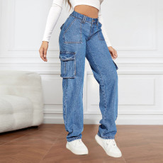SC Multi-pocket Fashion Straight Jeans GMYT-2025320#