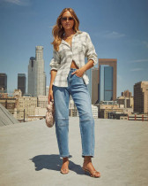 SC Fashion Loose Washed Straight Jeans GMYT-2401