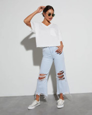 SC Loose Holes Casual Jeans GMYT-303