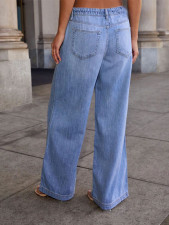 SC Loose Drawstring Wide Leg Jeans GMYT-9111