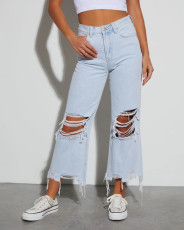 SC Loose Holes Casual Jeans GMYT-303