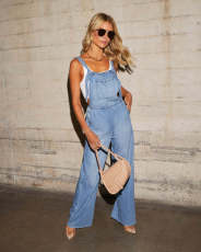 SC Fashion Pockets Loose Denim Jumpsuit GMYT-18602