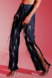 SC Fashion Tassel Loose Split Jeans LSD-2491