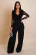 SC Mesh Patchwork Long Sleeve Jumpsuit OSM-4482