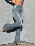 SC Vintage Low Waisted Holes Jeans GXJF-23116