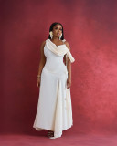 SC Off Shoulder Solid Sleeveless Maxi Dress GCNE-72550