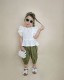 SC Kids Girls Solid Color Lace Sleeve 2 Piece Set GYAY-8129
