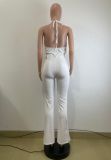 SC Halterneck Hollow Out Sling Jumpsuit QODY-6064
