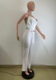 SC Halterneck Hollow Out Sling Jumpsuit QODY-6064