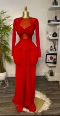 SC Solid Color Long Sleeve Bodycon Dress GXIN-S-8794