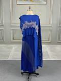 SC Fashion Patchwork Irregular Top Long Skirts Set GZRF-77115