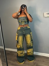SC Vintage Casual Loose Jeans LX-6057