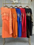 SC Fashion Patchwork Irregular Top Long Skirts Set GZRF-77115