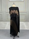 SC Fashion Patchwork Irregular Top Long Skirts Set GZRF-77115