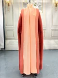 SC Gradient Color Loose Batwing Sleeve Robe Coats  GZRF-KH-0076