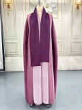 SC Gradient Color Loose Batwing Sleeve Robe Coats  GZRF-KH-0076