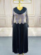 SC Fashion Pleated Color Block Long Dress GZRF-250327