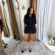 SC Sleeveless Solid Color Two Piece Skirts Set QYMF-3083