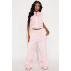SC Sport Zipper Tops Wide Leg Pants Loose Suit ASL-6795