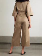 SC Loose Solid Color Half Sleeve Jumpsuit MK-3217