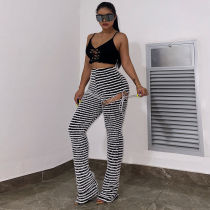 SC Fashion Stripe Micro Flare Pants GDYF-10786