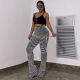 SC Fashion Stripe Micro Flare Pants GDYF-10786