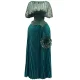 SC Stamped Tops Press Pleated Maxi Dress GZRF-A203