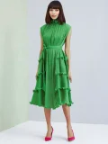 SC Sleeveless Solid Color Midi Dress GZRF-HY-9069
