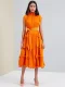 SC Sleeveless Solid Color Midi Dress GZRF-HY-9069