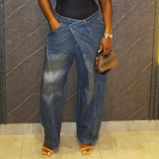 SC Plus Size Washed Loose Fashion Jeans GYLN-0199