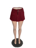 SC Solid Color Washed Culottes QXTF-XT8205
